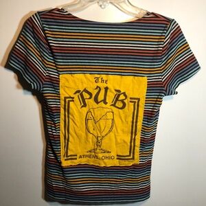 Soft AERO Tshirt Stripes Pub Upcycled
